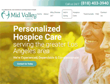 Tablet Screenshot of midvalleyhospice.com